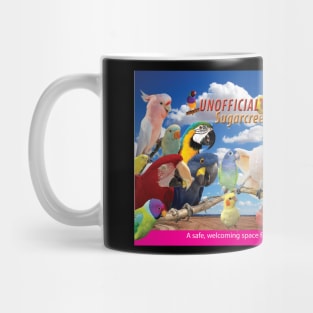 parrot rainbow banner Mug